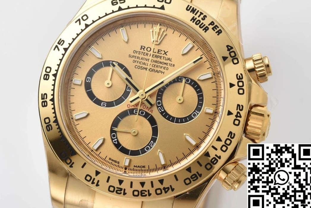 Full Daytona M126508 Cosmograph Rolex Clean Gold Factory 0302